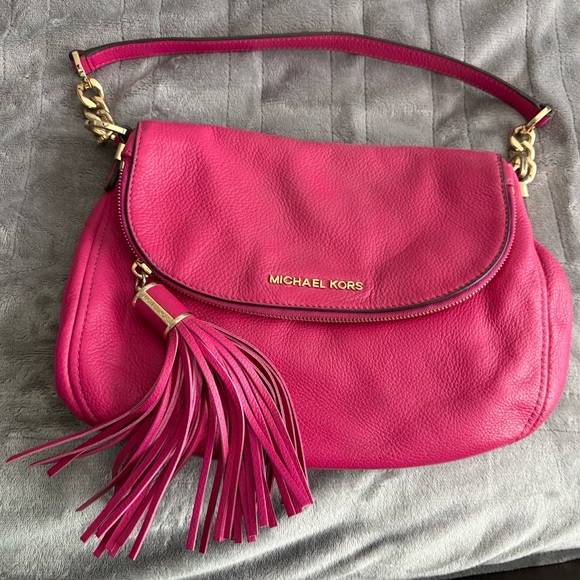 Michael Kors Handbags - Michael Kors Pink Leather Shoulder, Crossbody Bag